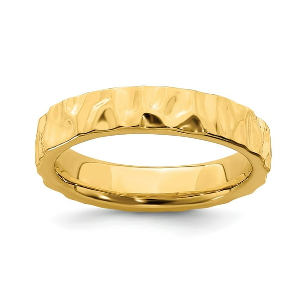 Best Quality Free Gift Box Sterling Silver Gold-plated Ring by Stackable Expressions Best Quality Free Gift Box Sterling Silver Gold-plated Ring by Stackable Expressions